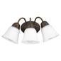 Quorum - 5404-3-86 - Three Light Wall Mount - 5404 Lighting Series - Oiled Bronze