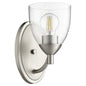 Quorum - 5569-1-265 - One Light Wall Mount - Barkley - Satin Nickel w/ Clear/Seeded