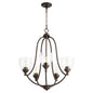 Quorum - 6069-5-286 - Five Light Chandelier - Barkley - Oiled Bronze w/ Clear/Seeded