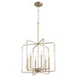 Quorum - 6114-6-80 - Six Light Pendant - Optic - Aged Brass