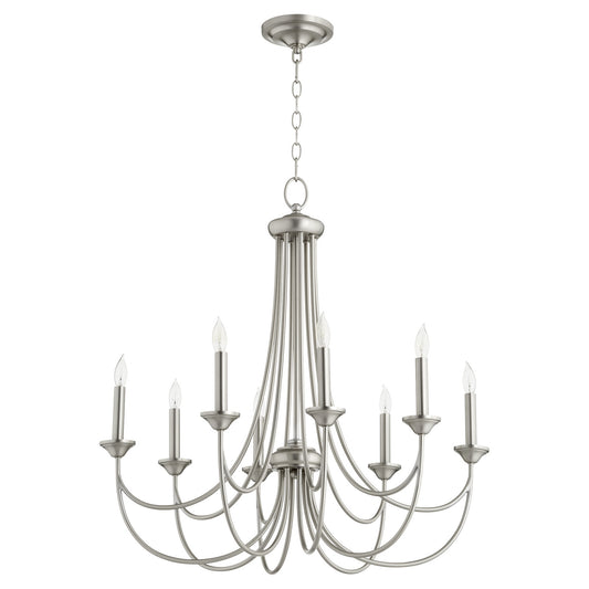 Quorum - 6250-8-65 - Eight Light Chandelier - Brooks - Satin Nickel