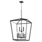 Quorum - 6809-9-69 - Nine Light Entry Pendant - Manor - Textured Black