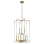 Quorum - 8114-9-80 - Nine Light Entry Pendant - Optic - Aged Brass