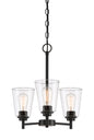 Designers Fountain - 95783-MB - Three Light Chandelier - Westin - Matte Black