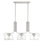 Designers Fountain - 96238-SP - Three Light Island Pendant - Riley - Satin Platinum