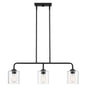Designers Fountain - 96438-MB - Three Light Island Pendant - Logan - Matte Black