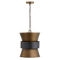 Capital Lighting - 330416PZ - One Light Pendant - Loren - Patinaed Brass and Dark Zinc