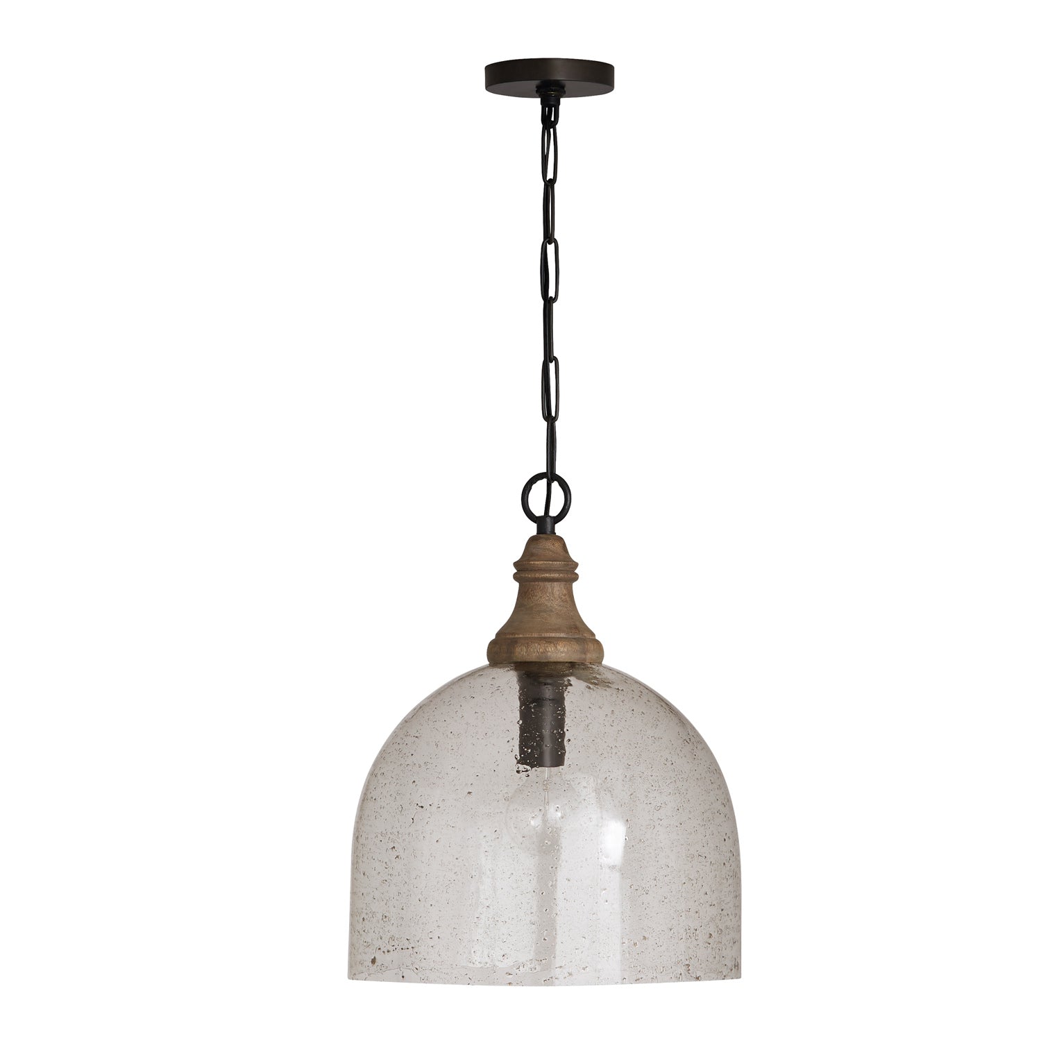 Capital Lighting - 336011YP-484 - One Light Pendant - Inglewood - Grey Wash and Dark Pewter