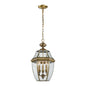 ELK Home - 8603EH/89 - Three Light Outdoor Pendant - Ashford - Antique Brass