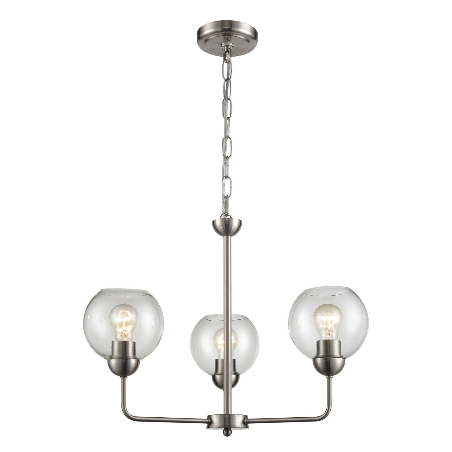 ELK Home - CN280322 - Three Light Chandelier - Astoria - Brushed Nickel