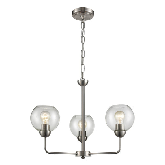 ELK Home - CN280322 - Three Light Chandelier - Astoria - Brushed Nickel