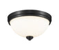 Z-Lite - 443F2-MB - Two Light Flush Mount - Ashton - Matte Black