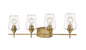 Z-Lite - 473-4V-OBR - Four Light Vanity - Joliet - Olde Brass