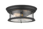 Z-Lite - 727F13-MB - Two Light Flush Mount - Sonna - Matte Black