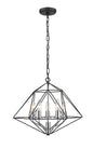 Z-Lite - 918-18MB-CH - Five Light Chandelier - Geo - Matte Black / Chrome