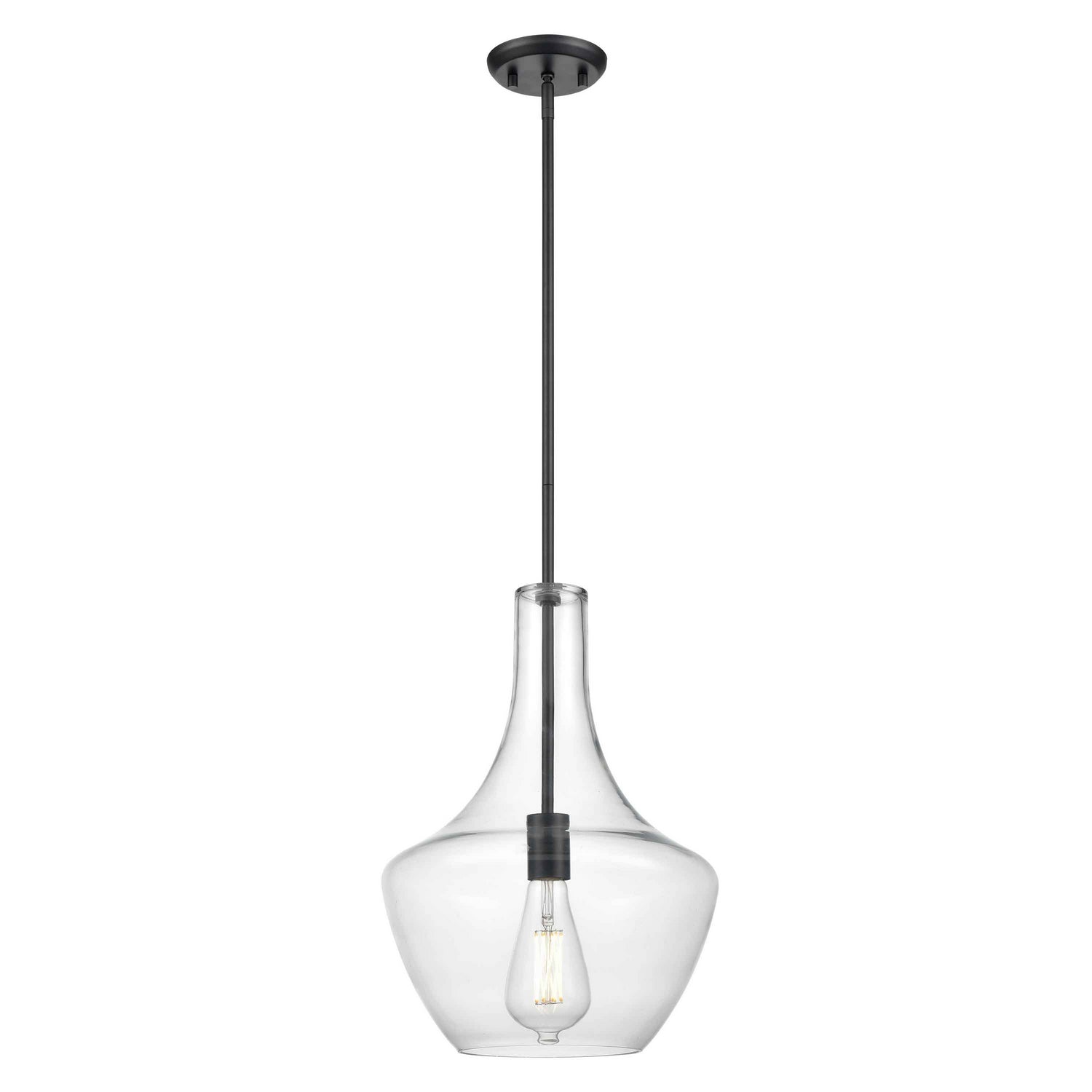 DVI Lighting - DVP25810GR-CL - One Light Pendant - St. Julian - Graphite With Clear Glass