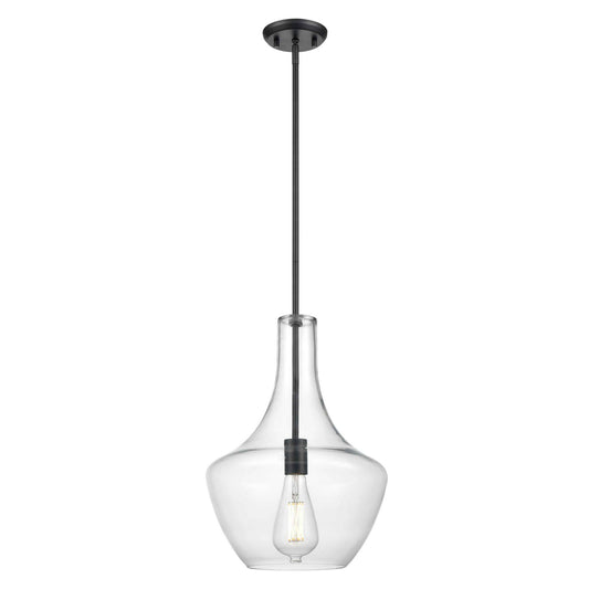 DVI Lighting - DVP25810GR-CL - One Light Pendant - St. Julian - Graphite With Clear Glass