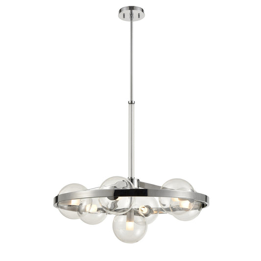 DVI Lighting - DVP27027CH-CL - Seven Light Chandelier - Courcelette - Chrome With Clear Glass