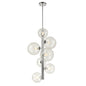 DVI Lighting - DVP27049CH-CL - Seven Light Foyer Pendant - Courcelette - Chrome With Clear Glass