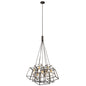 DVI Lighting - DVP29057MF+EB - Seven Light Pendant - Cape Breton - Multiple Finishes And Ebony