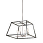 DVI Lighting - DVP30006SN+GR - Four Light Pendant - Laurentian - Satin Nickel And Graphite