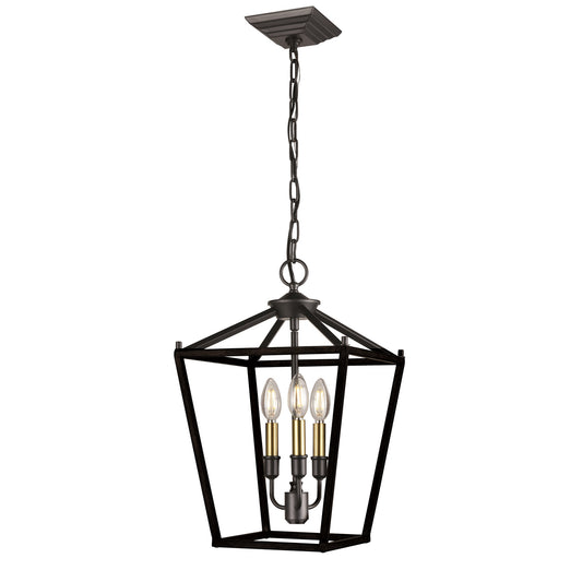 DVI Lighting - DVP30147MF+GR - Three Light Pendant - Lundy'S Lane - Multiple Finishes And Graphite
