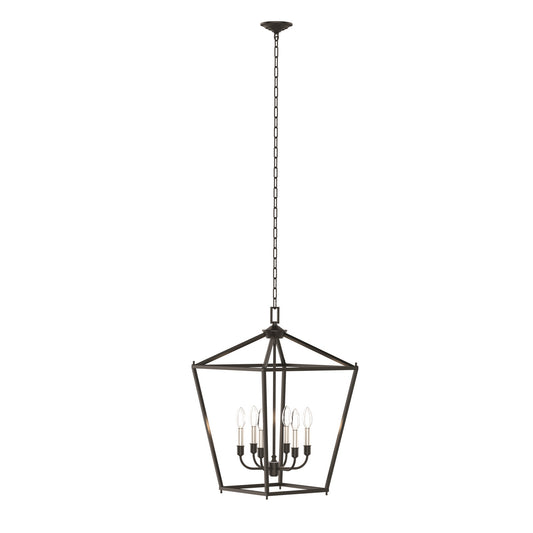 DVI Lighting - DVP30148MF+GR - Six Light Foyer Pendant - Lundy'S Lane - Multiple Finishes And Graphite