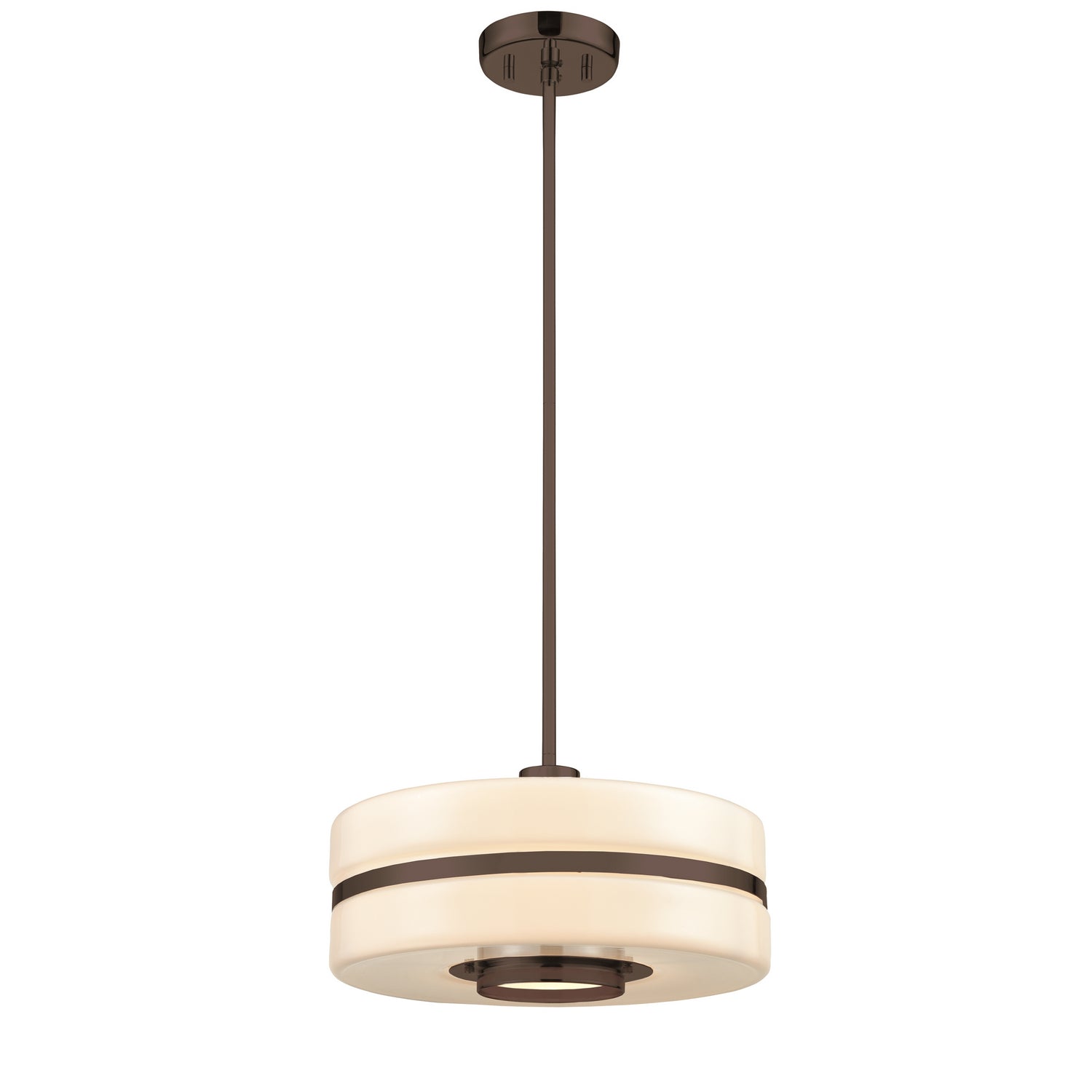 DVI Lighting - DVP31610GR-TO - One Light Pendant - Orchestra - Graphite With True Opal Glass