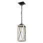 DVI Lighting - DVP43375BK+BIW-CL - One Light Outdoor Pendant - County Fair Outdoor - Black And Birchwood On Metal