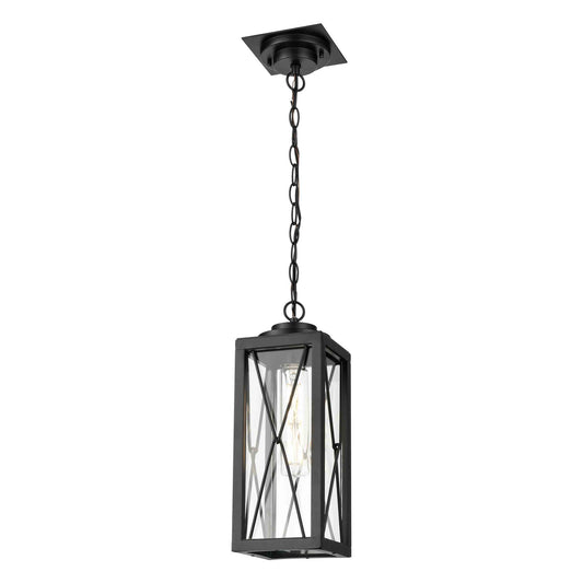 DVI Lighting - DVP43375BK-CL - One Light Outdoor Pendant - County Fair Outdoor - Black With Clear Glass