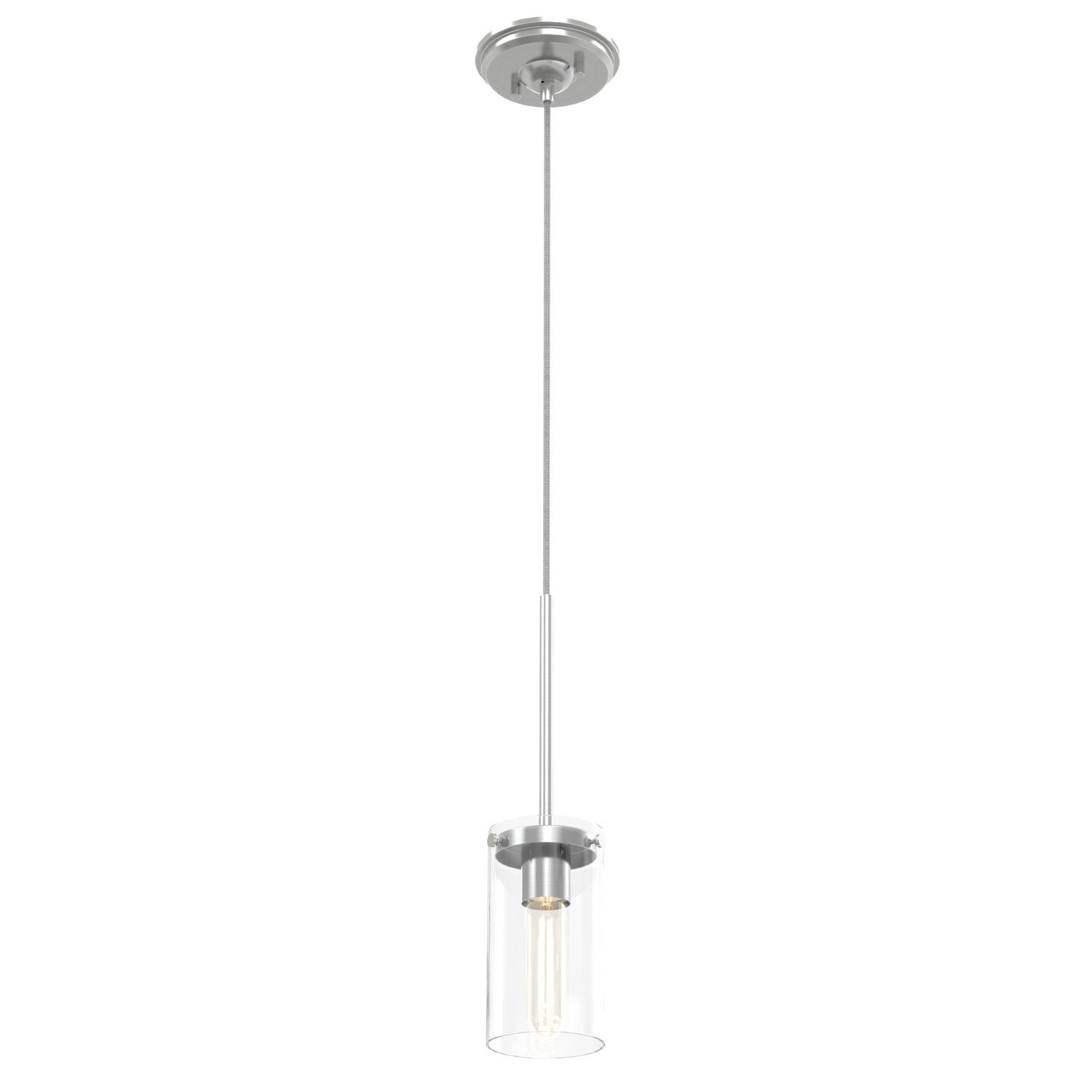 DVI Lighting - DVP9051BN-CL - One Light Pendant - Erin - Buffed Nickel With Clear Glass