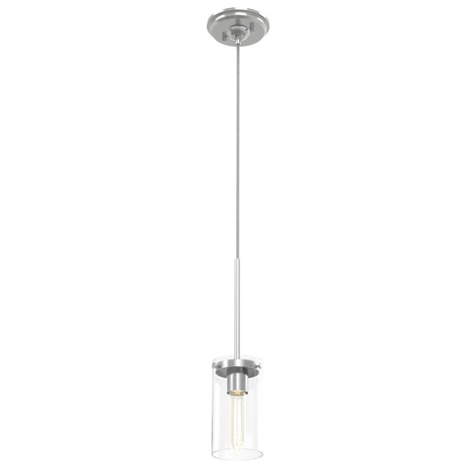 DVI Lighting - DVP9051BN-CL - One Light Pendant - Erin - Buffed Nickel With Clear Glass