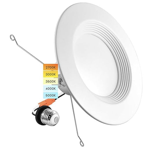 6" baffle Trim LED Downlight 5CCT