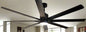 Windpeak 72" Black Ceiling Fan with Light Kit